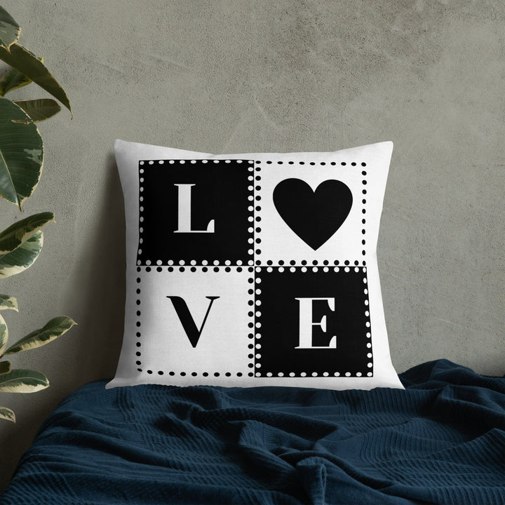 Dein Traumzimmer Love Dots 2 I Weiß Premium Dekokissen Dekorative Kissen