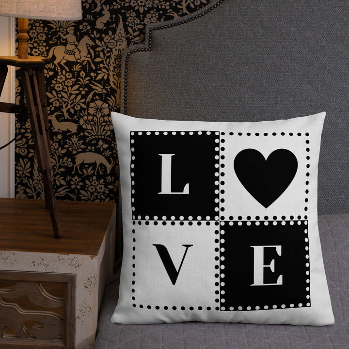 Dein Traumzimmer Love Dots 2 I Weiß Premium Dekokissen Dekorative Kissen