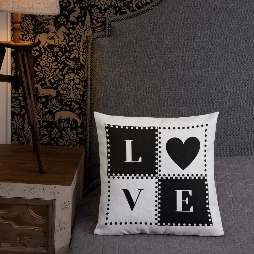 Dein Traumzimmer Love Dots 2 I Weiß Premium Dekokissen Dekorative Kissen