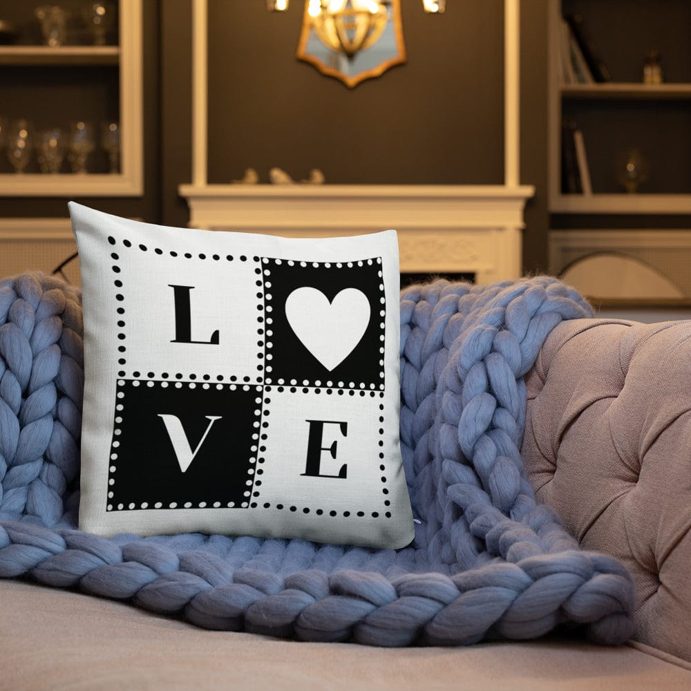 Dein Traumzimmer Love - Dots I Weiß Premium Dekokissen Dekorative Kissen