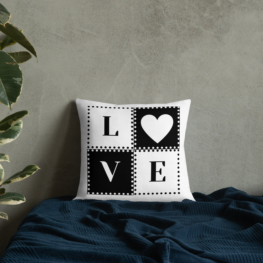 Dein Traumzimmer Love - Dots I Weiß Premium Dekokissen Dekorative Kissen