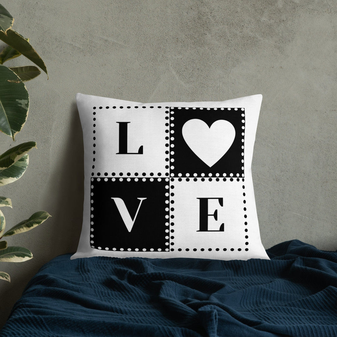 Dein Traumzimmer Love - Dots I Weiß Premium Dekokissen Dekorative Kissen