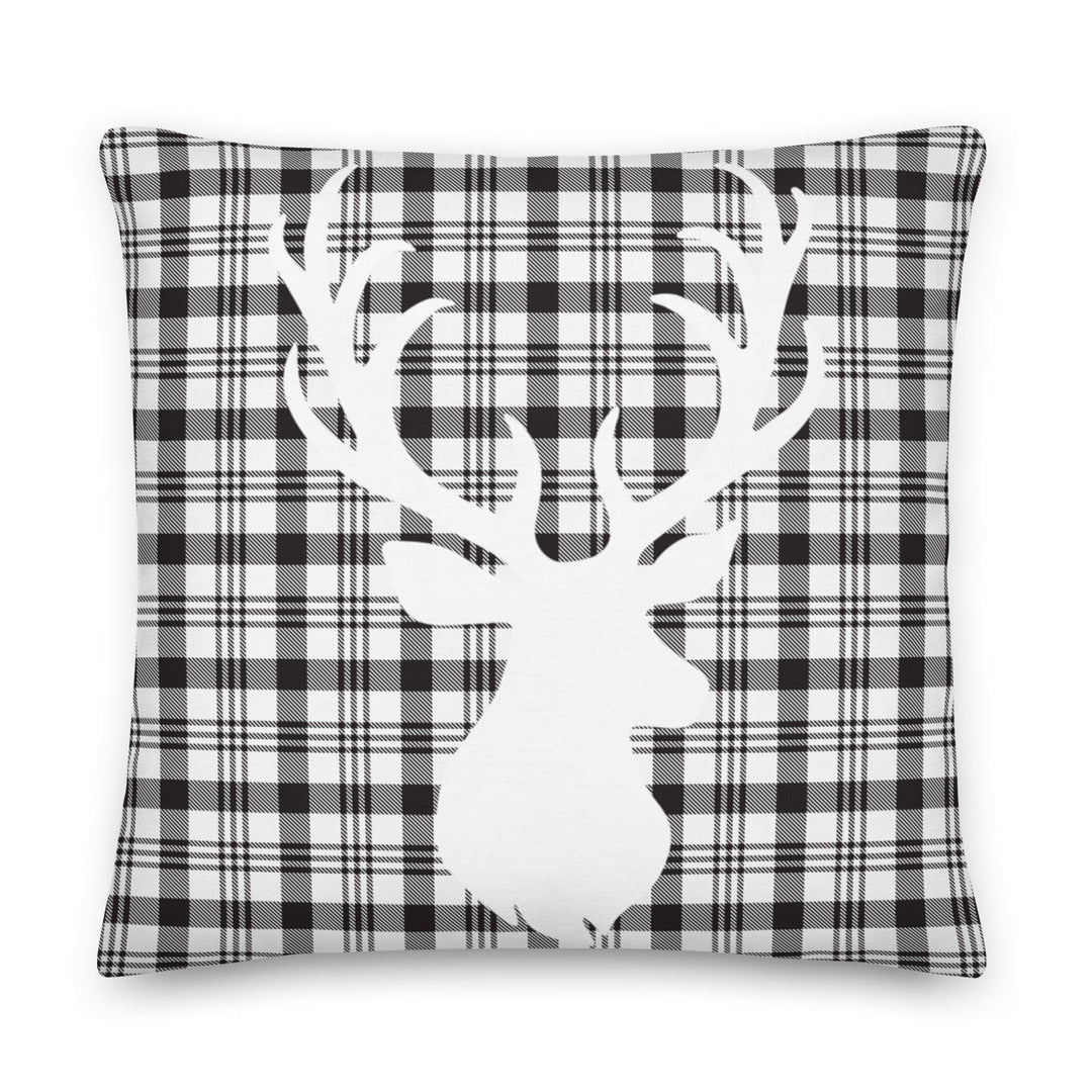 Dein Traumzimmer Kissen Tartan Christmas Deer - Grau Dekorative Kissen