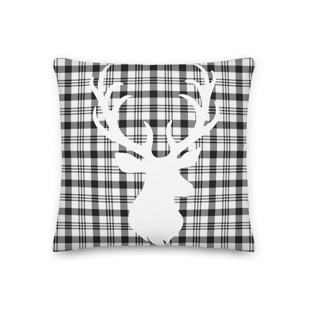 Dein Traumzimmer Kissen Tartan Christmas Deer - Grau Dekorative Kissen
