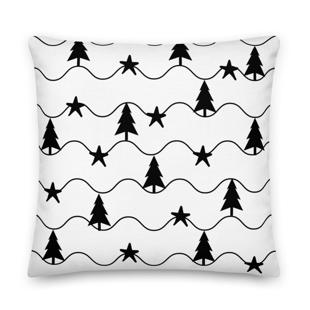 Dein Traumzimmer Kissen Weihnachtsbäume Schwarz Dekorative Kissen