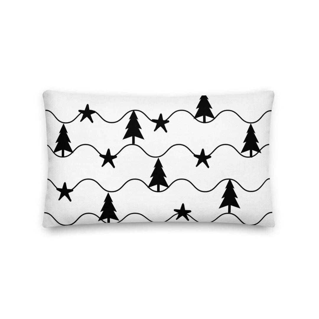 Dein Traumzimmer Kissen Weihnachtsbäume Schwarz Dekorative Kissen