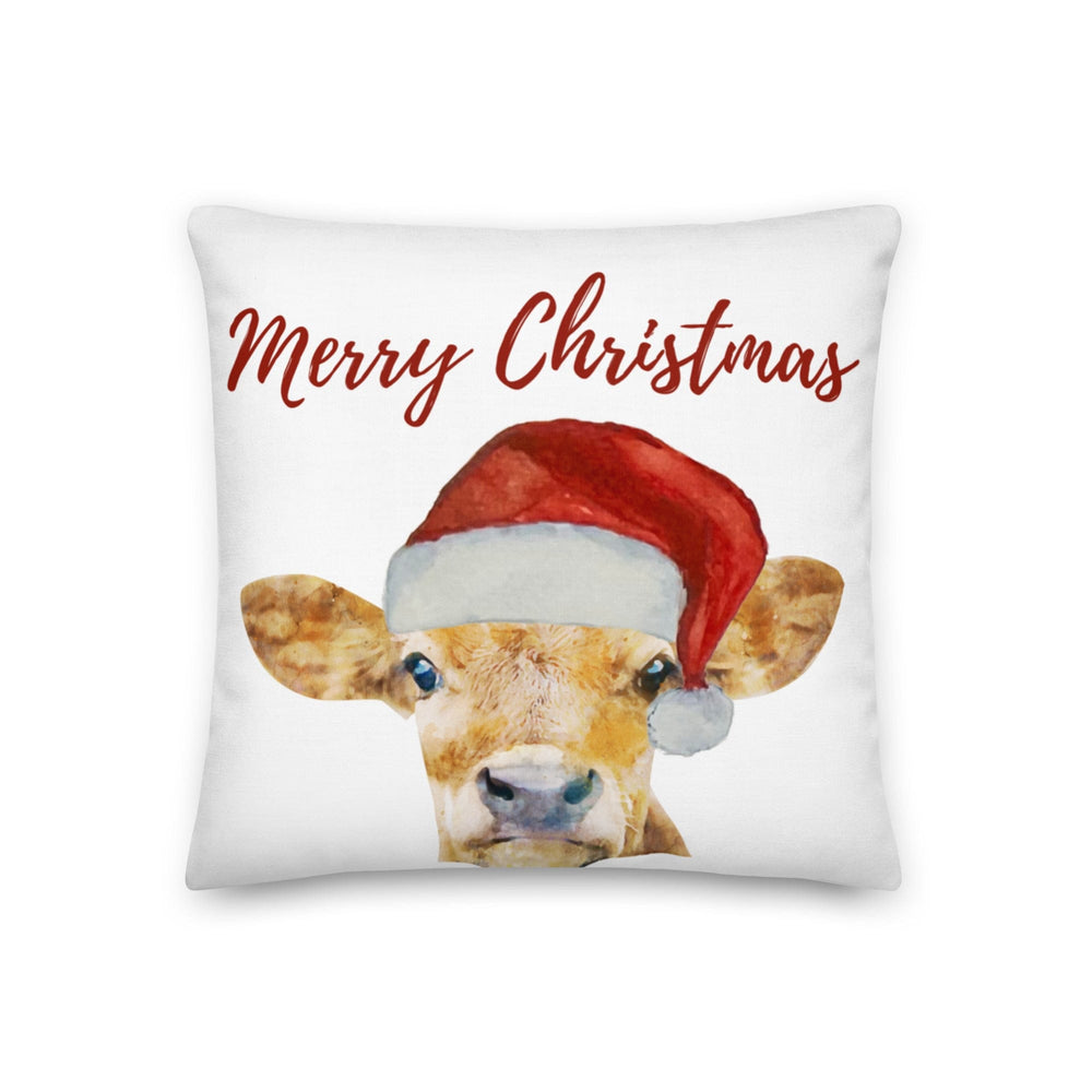 Dein Traumzimmer Kissen Merry Christmas - Weihnachts Kuh Dekorative Kissen