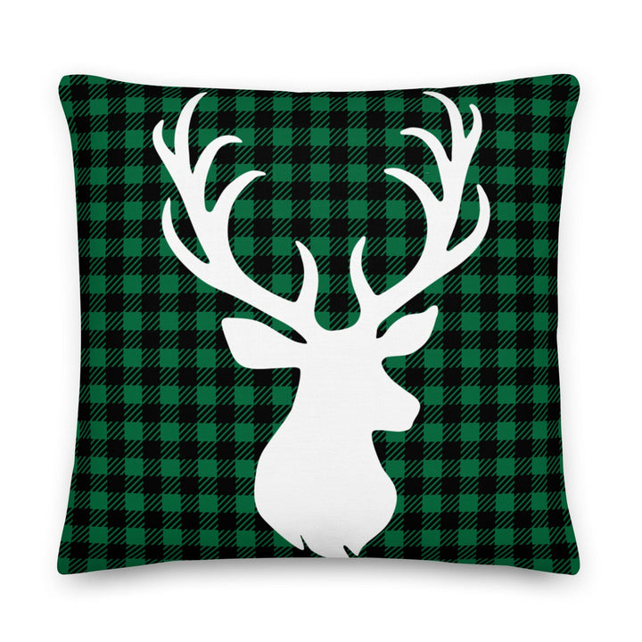 Dein Traumzimmer Kissen Tartan Christmas Deer - Grün Dekorative Kissen