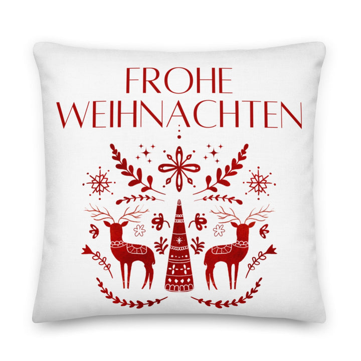 Dein Traumzimmer Kissen Frohe Weihnachten - Scandi Rot Dekorative Kissen
