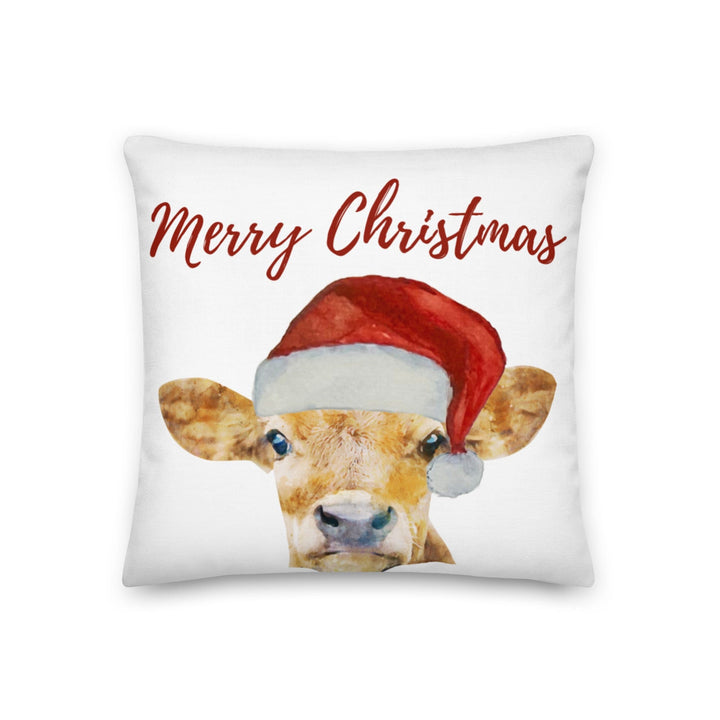 Dein Traumzimmer Kissen Merry Christmas - Weihnachts Kuh Dekorative Kissen