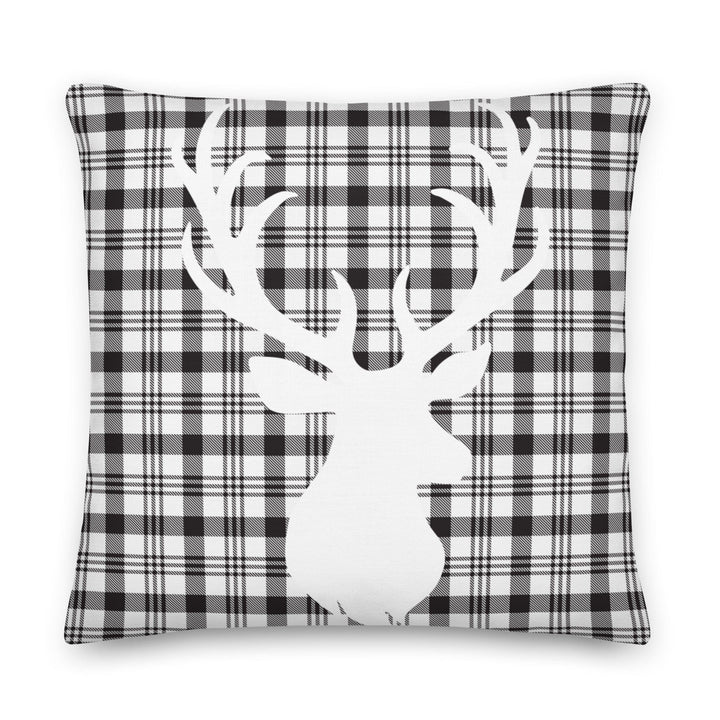 Dein Traumzimmer Kissen Tartan Christmas Deer - Grau Dekorative Kissen