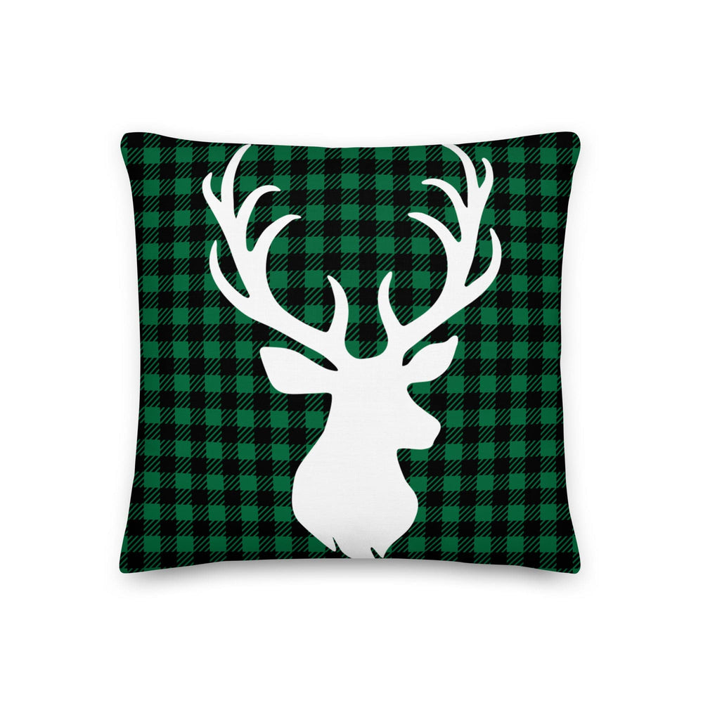 Dein Traumzimmer Kissen Tartan Christmas Deer - Grün Dekorative Kissen