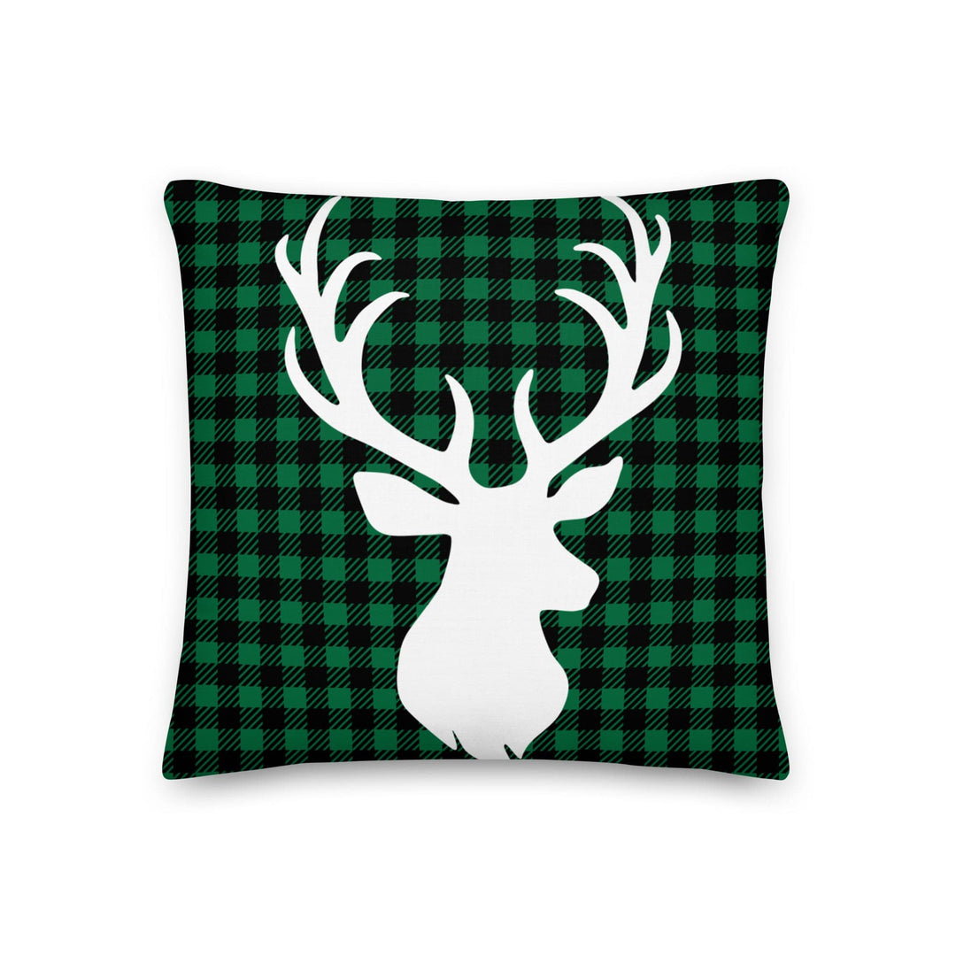 Dein Traumzimmer Kissen Tartan Christmas Deer - Grün Dekorative Kissen