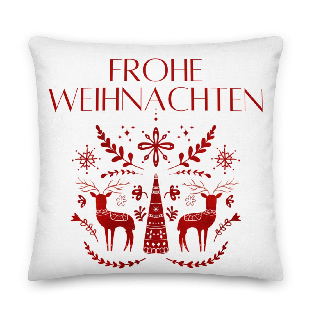 Dein Traumzimmer Kissen Frohe Weihnachten - Scandi Rot Dekorative Kissen