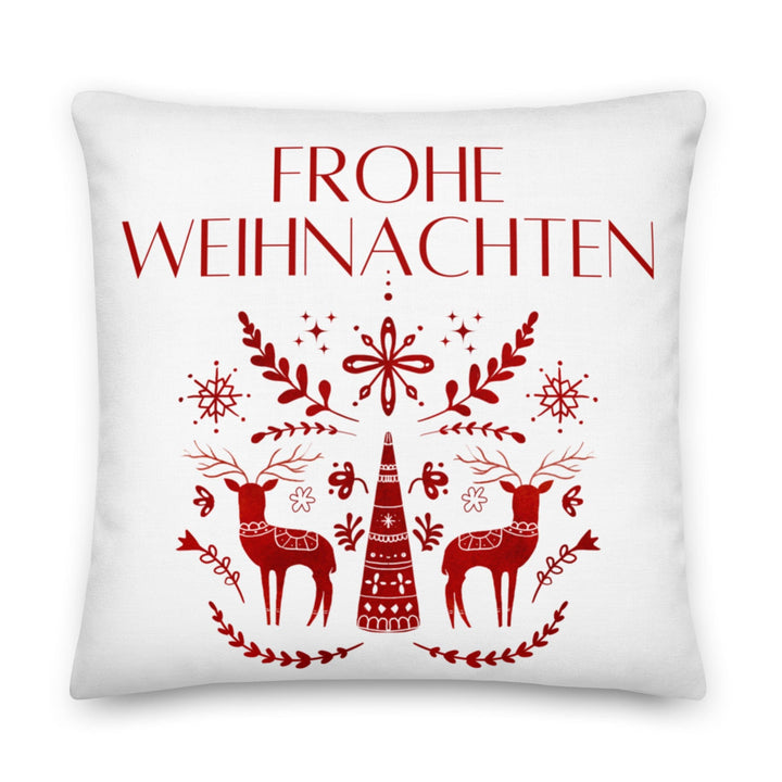 Dein Traumzimmer Kissen Frohe Weihnachten - Scandi Rot Dekorative Kissen
