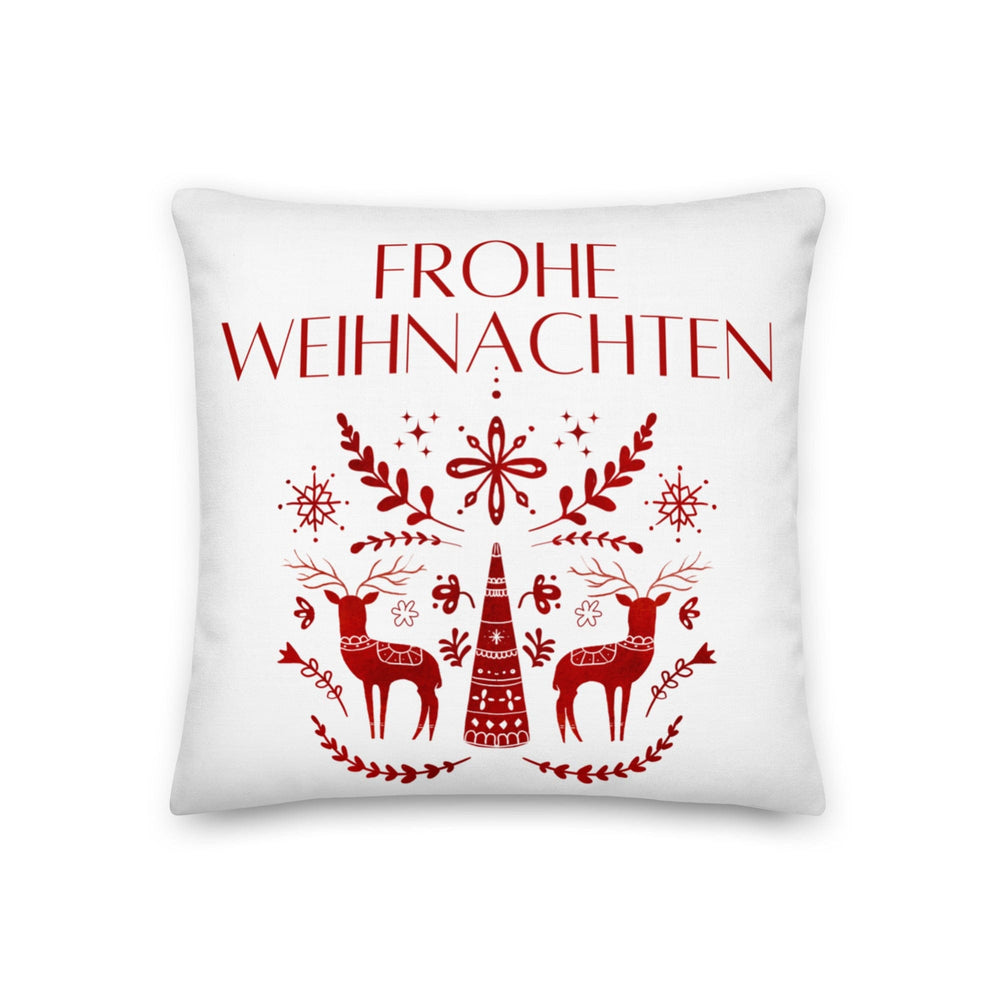 Dein Traumzimmer Kissen Frohe Weihnachten - Scandi Rot Dekorative Kissen