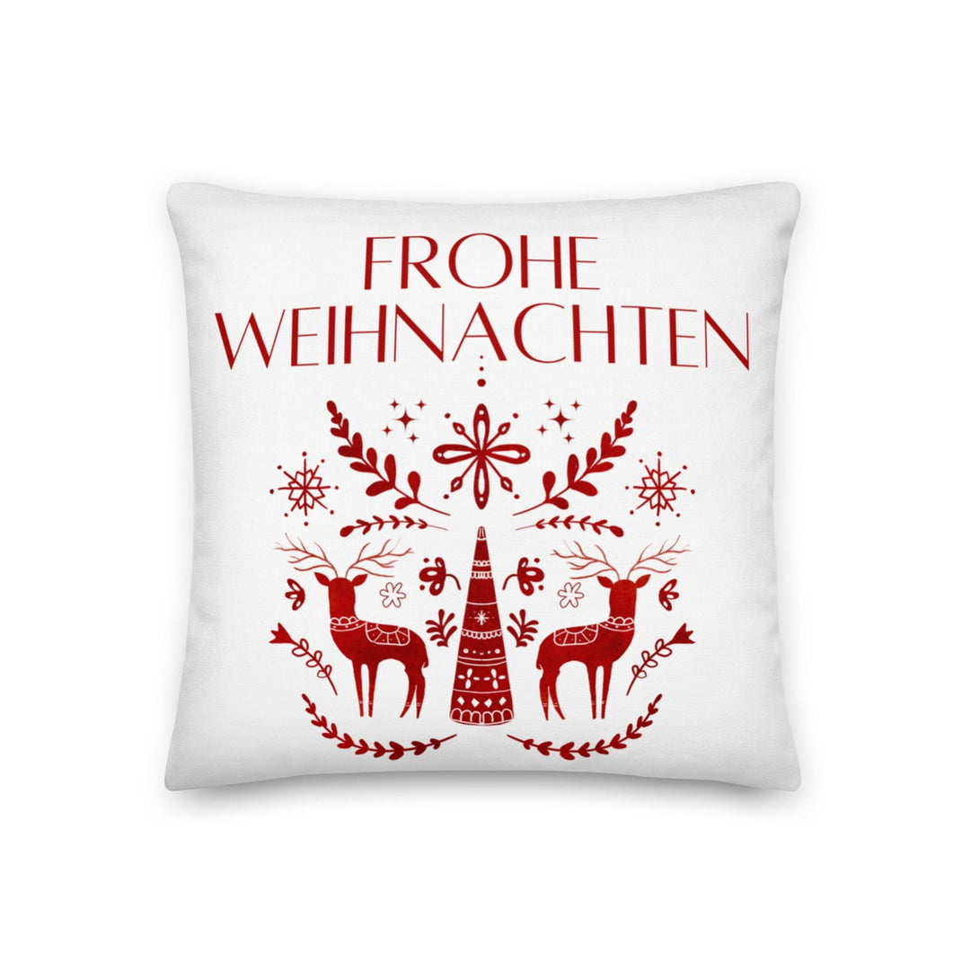 Dein Traumzimmer Kissen Frohe Weihnachten - Scandi Rot Dekorative Kissen
