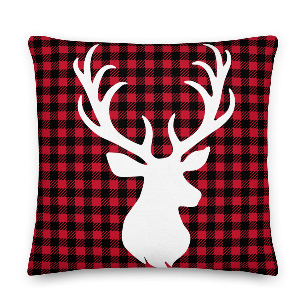 Dein Traumzimmer Kissen Tartan Christmas Deer - Rot Dekorative Kissen