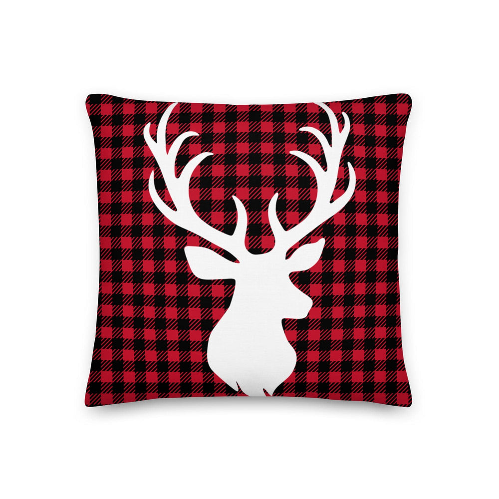 Dein Traumzimmer Kissen Tartan Christmas Deer - Rot Dekorative Kissen