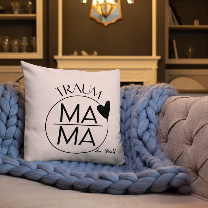 Dein Traumzimmer Traum-Mama der Welt I Rosa Premium Dekokissen Dekorative Kissen